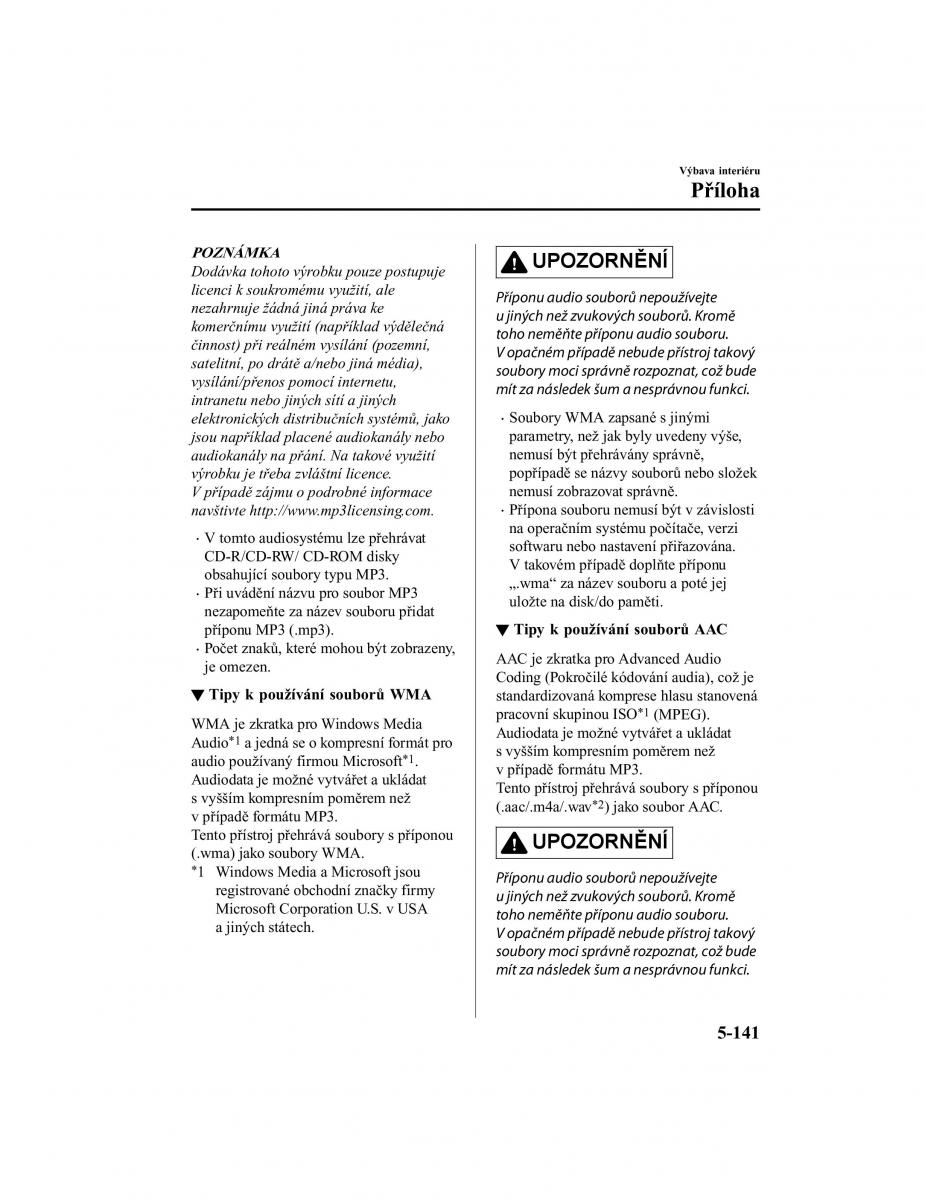 Mazda CX 5 II 2 navod k obsludze / page 558