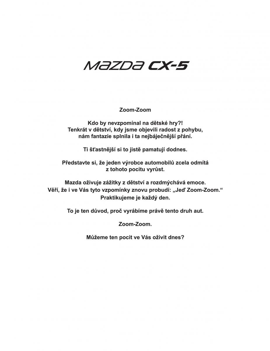 Mazda CX 5 II 2 navod k obsludze / page 2