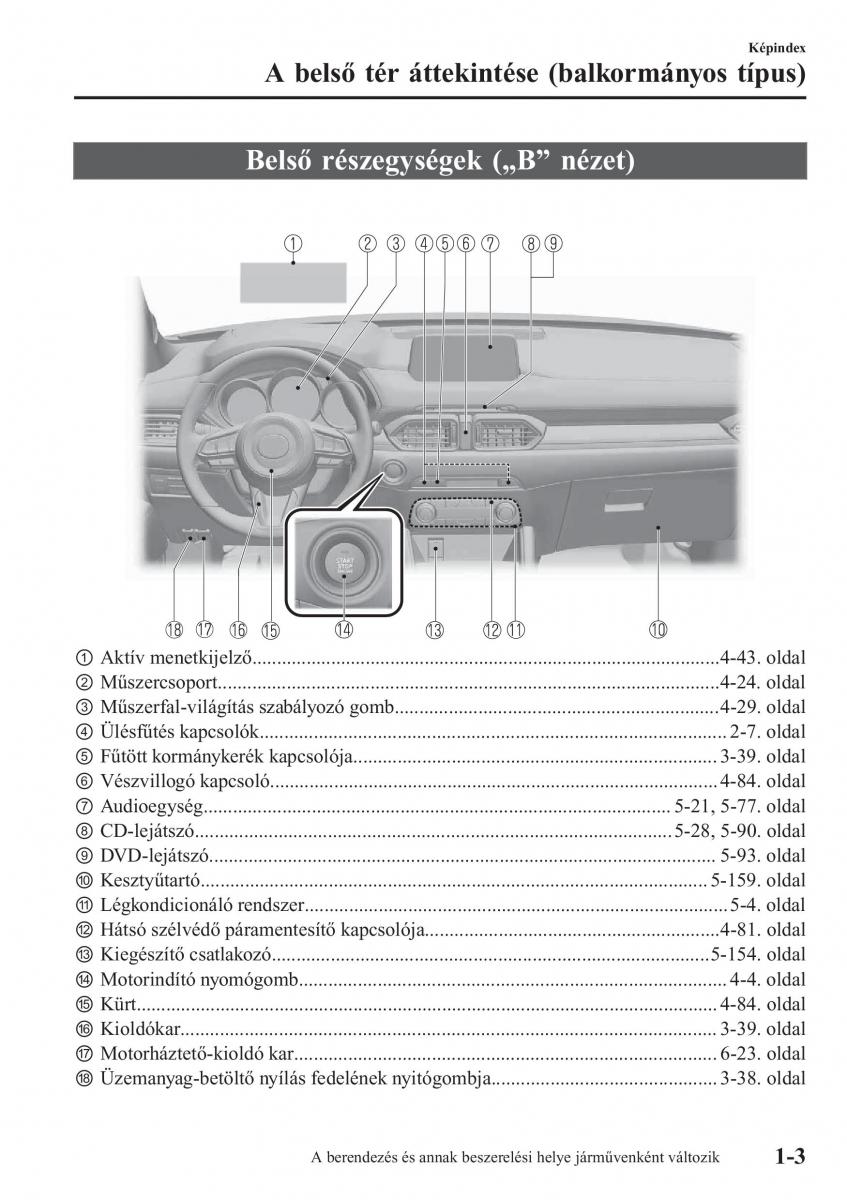 Mazda CX 5 II 2 Kezelesi utmutato / page 9