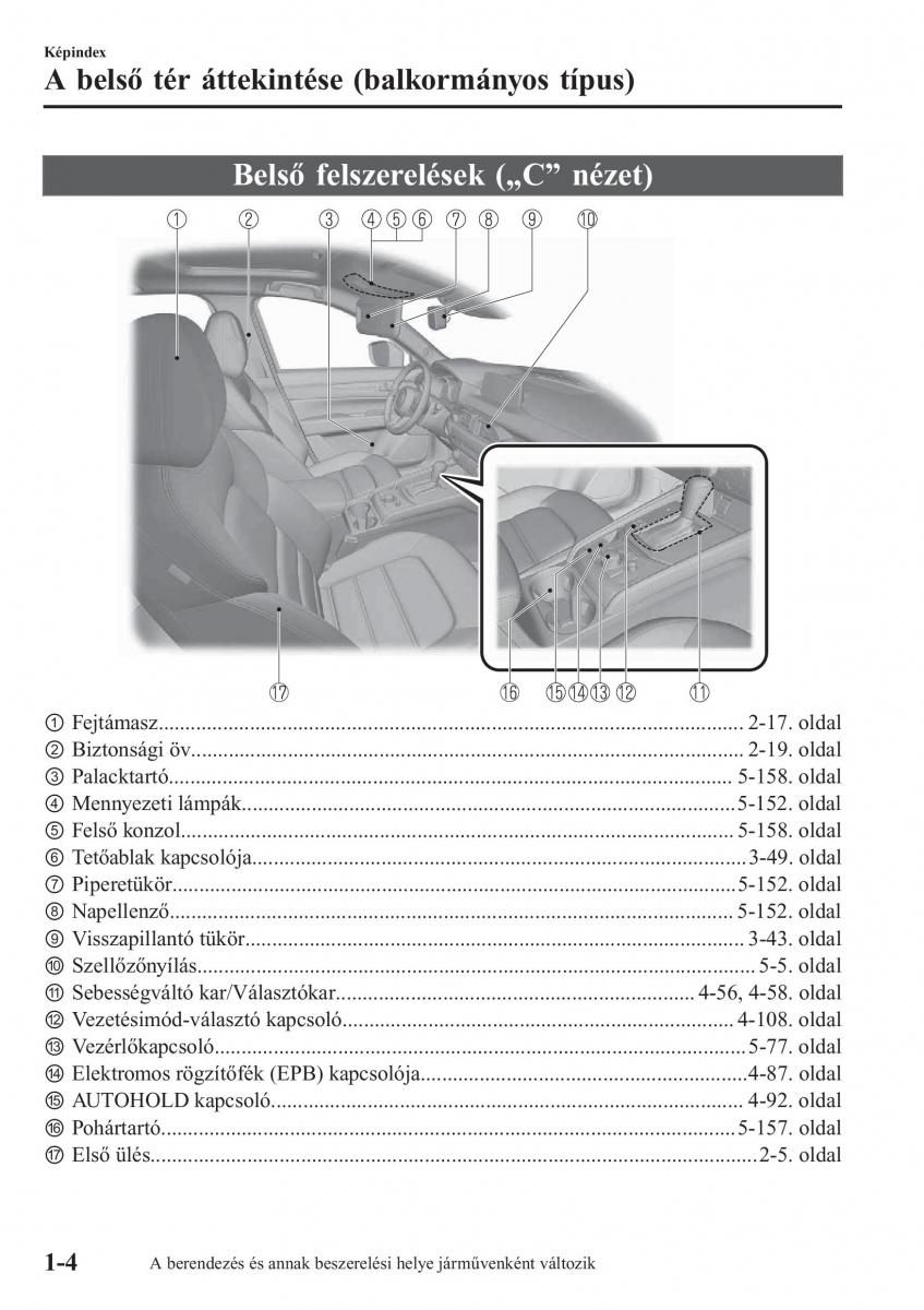 Mazda CX 5 II 2 Kezelesi utmutato / page 10