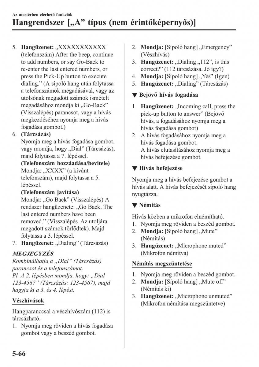 Mazda CX 5 II 2 Kezelesi utmutato / page 484