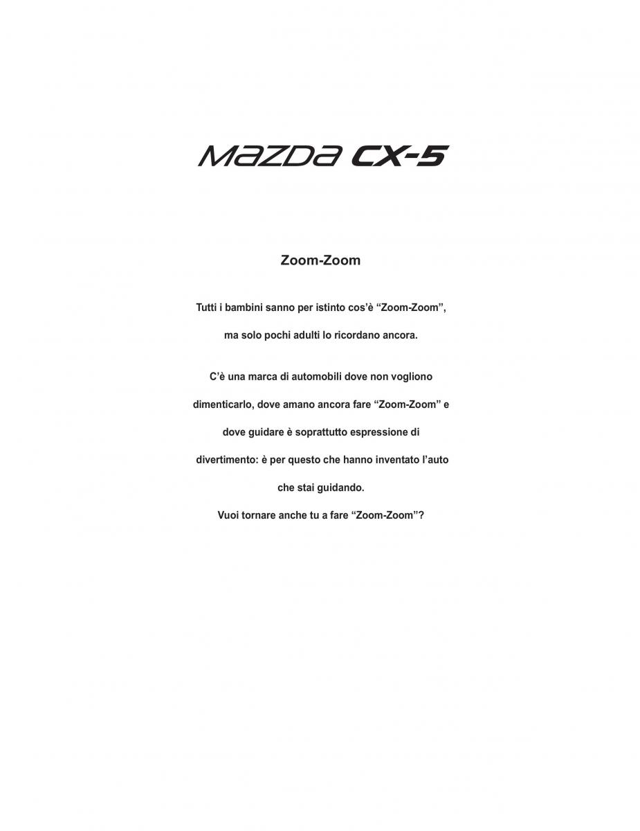 Mazda CX 5 II 2 manuale del proprietario / page 2