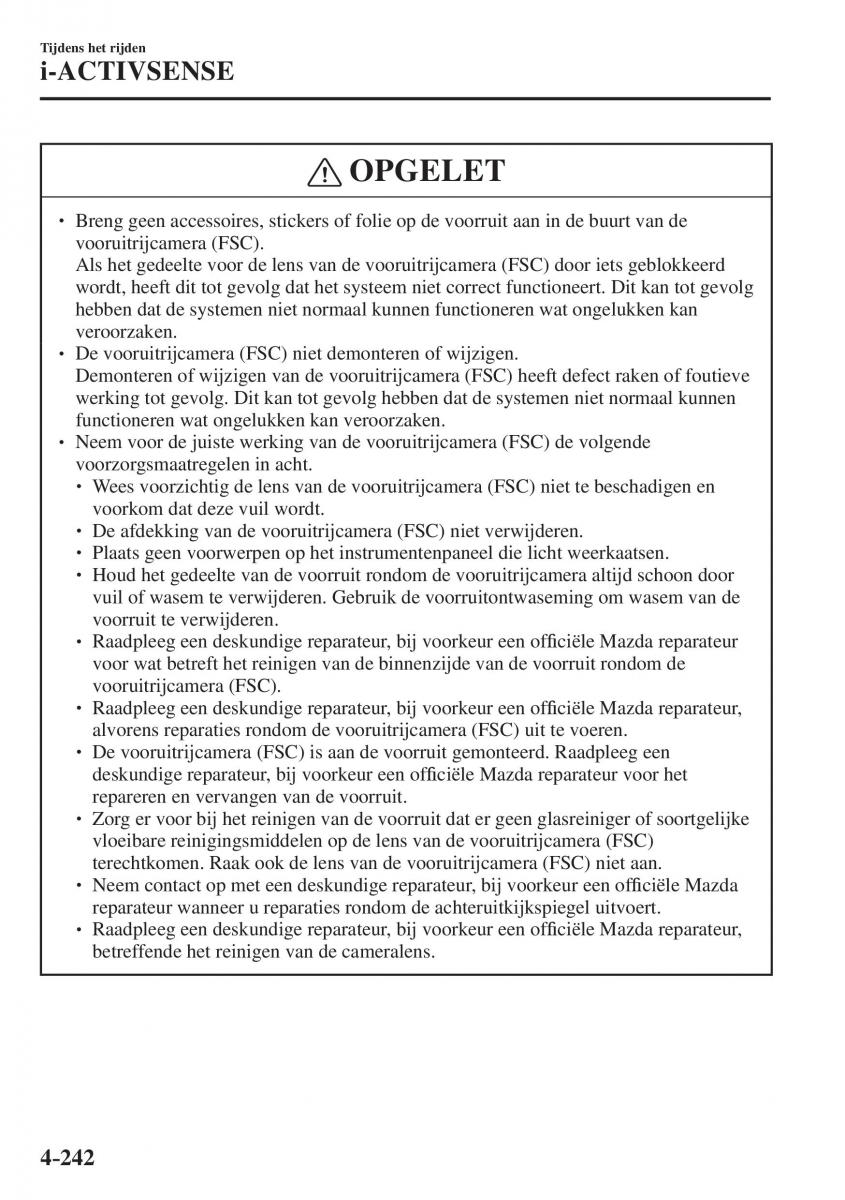 Mazda CX 5 II 2 Bilens instruktionsbog / page 430