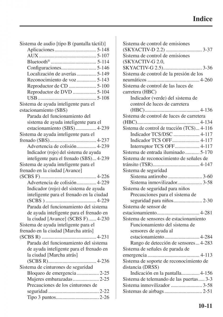 Mazda CX 5 II 2 manual del propietario / page 873