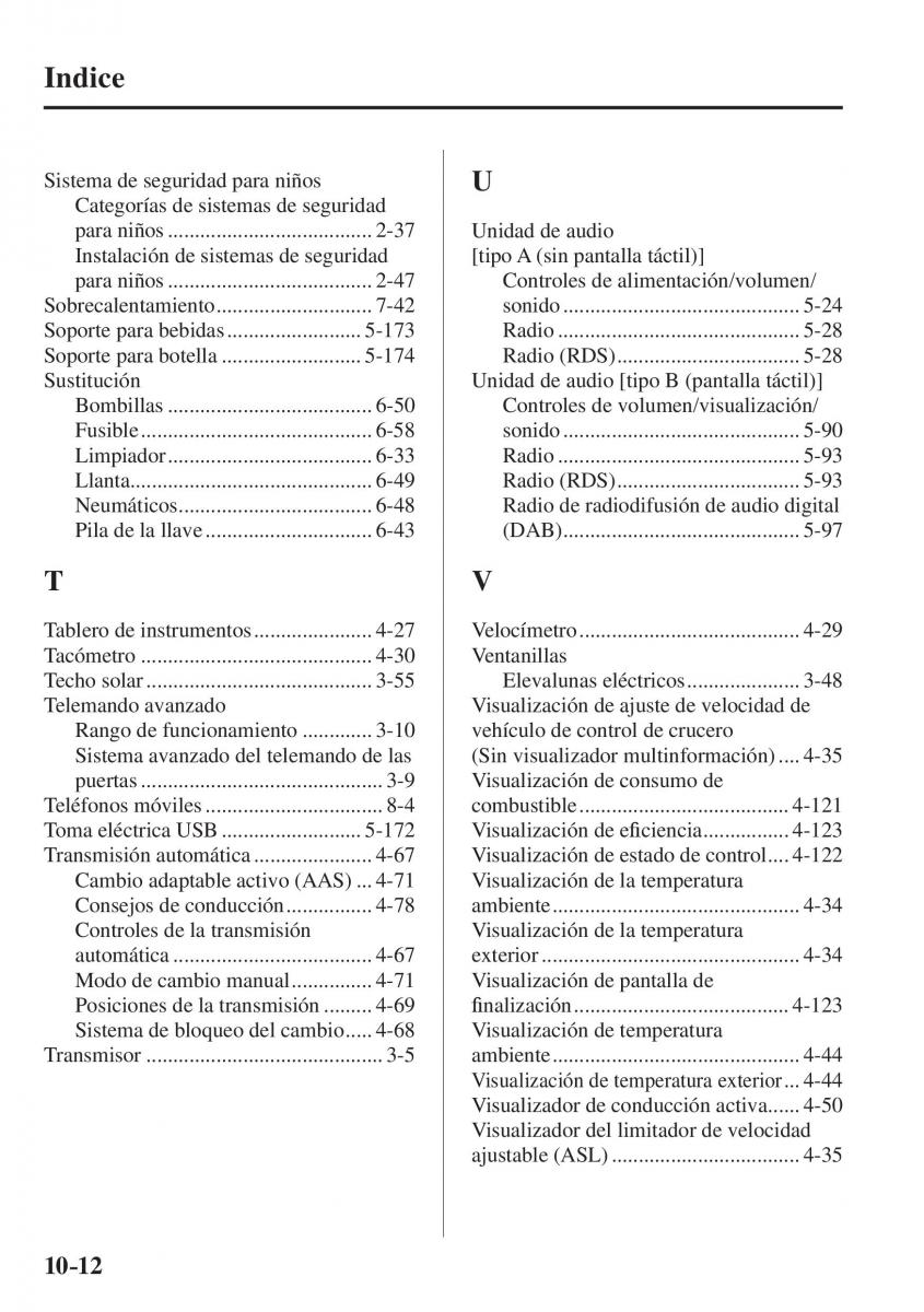 Mazda CX 5 II 2 manual del propietario / page 874