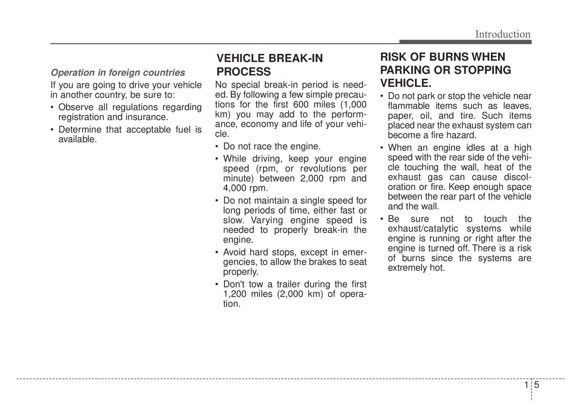 KIA Stinger owners manual / page 9