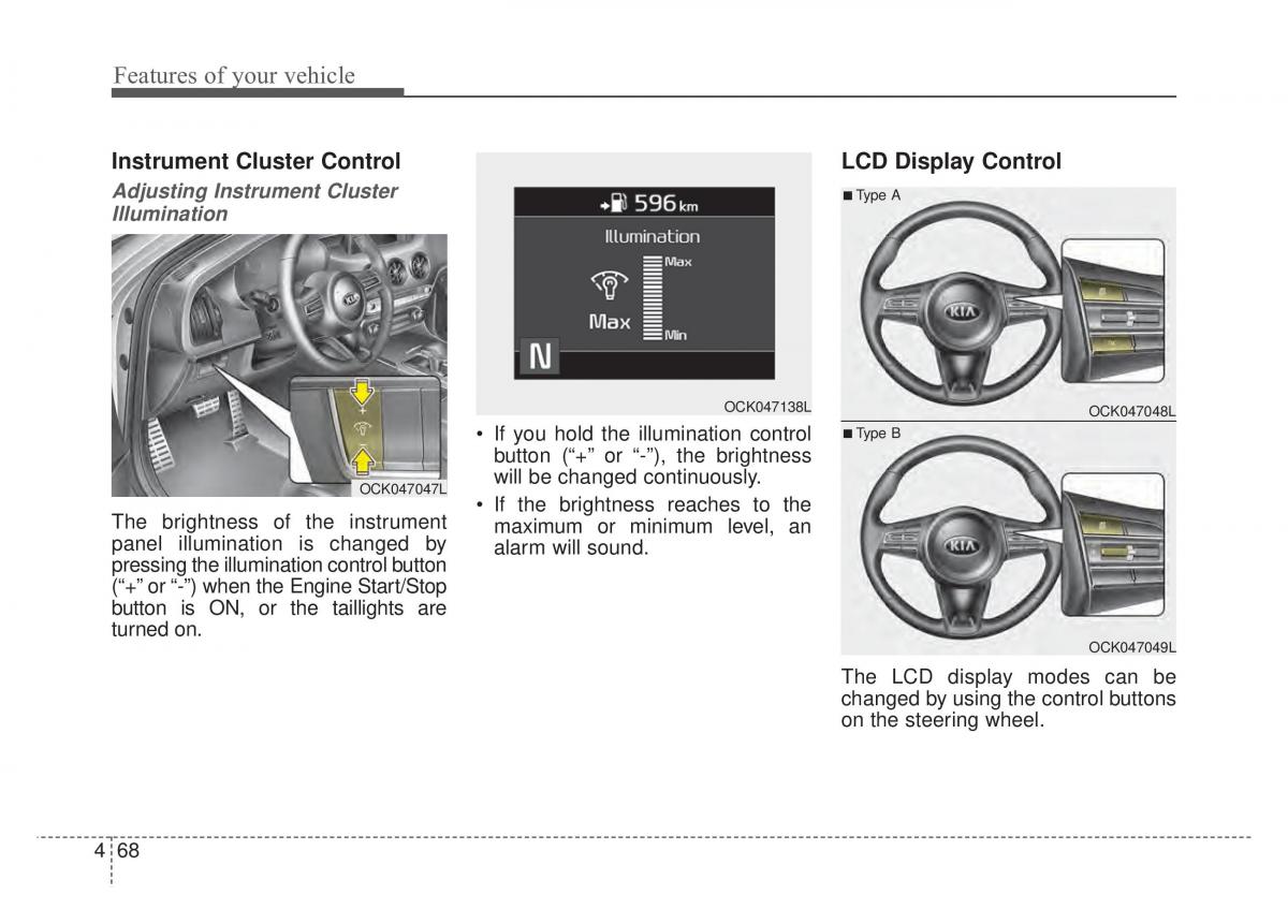 KIA Stinger owners manual / page 155