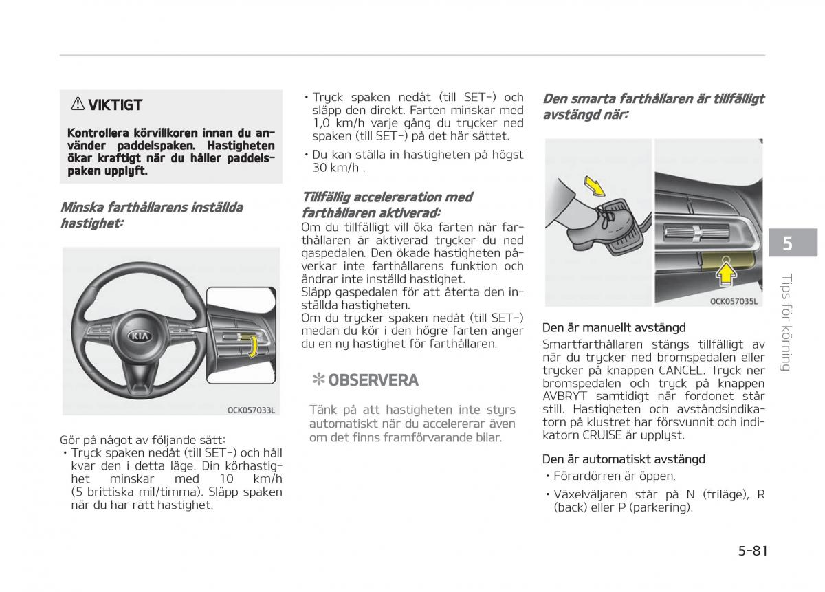 KIA Stinger instruktionsbok / page 313