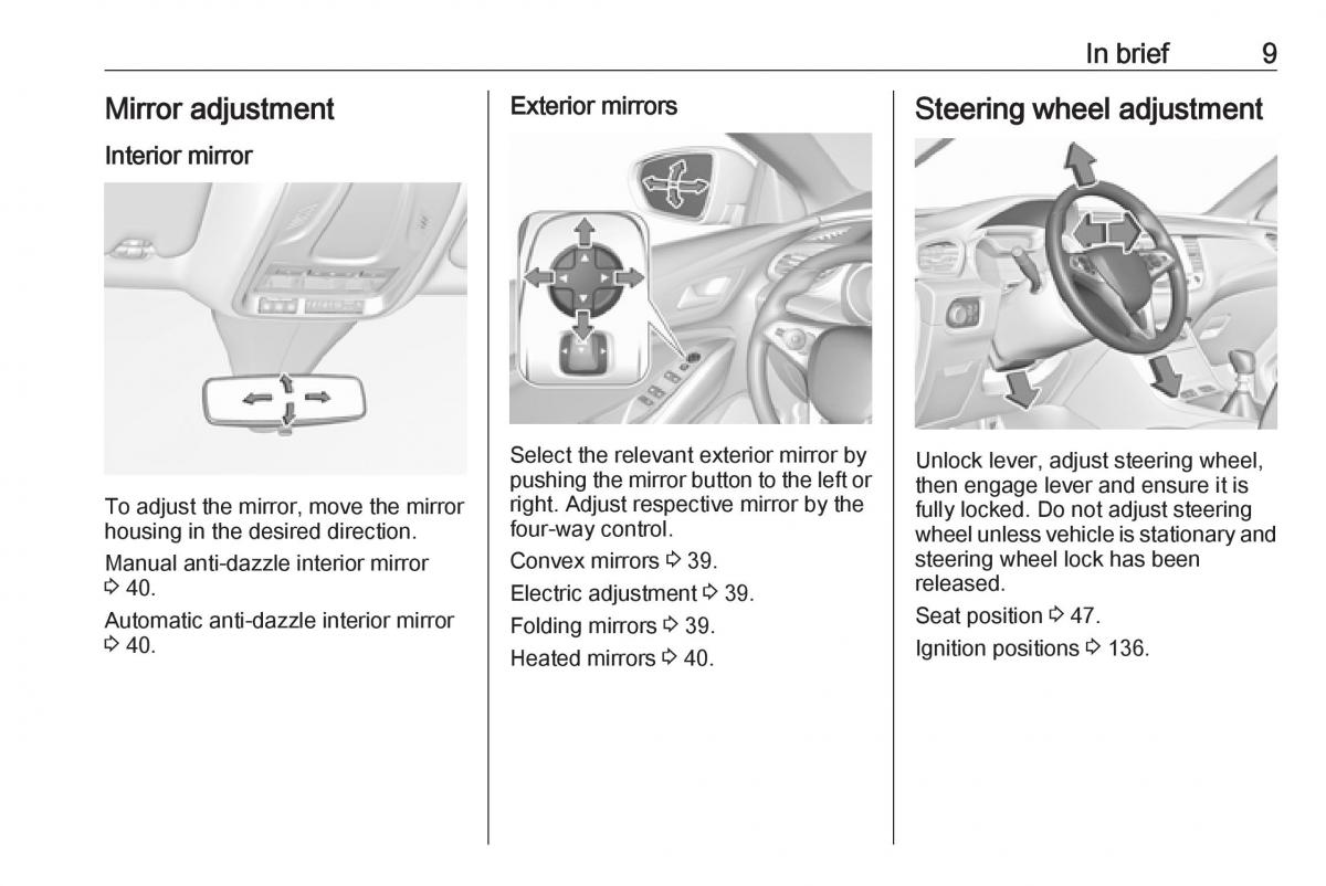 Opel Grandland X owners manual / page 11