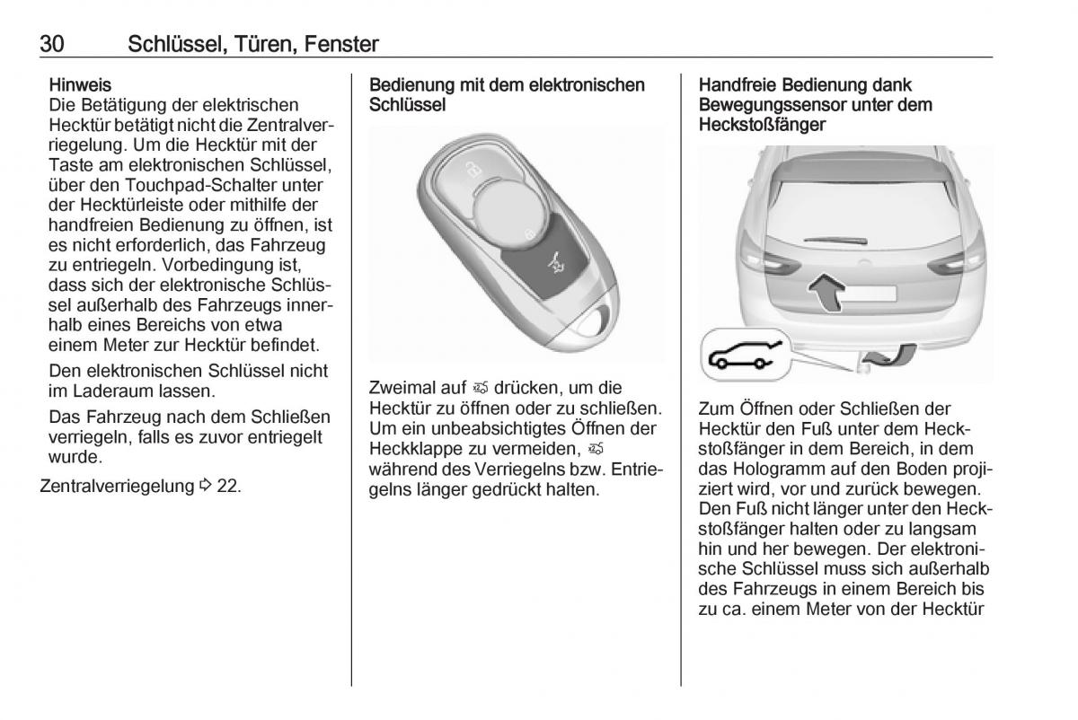 Opel Insignia B Handbuch / page 32