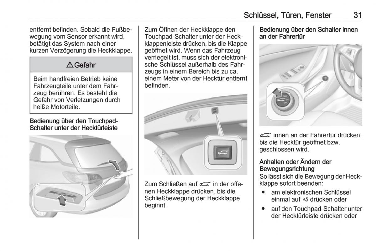 Opel Insignia B Handbuch / page 33