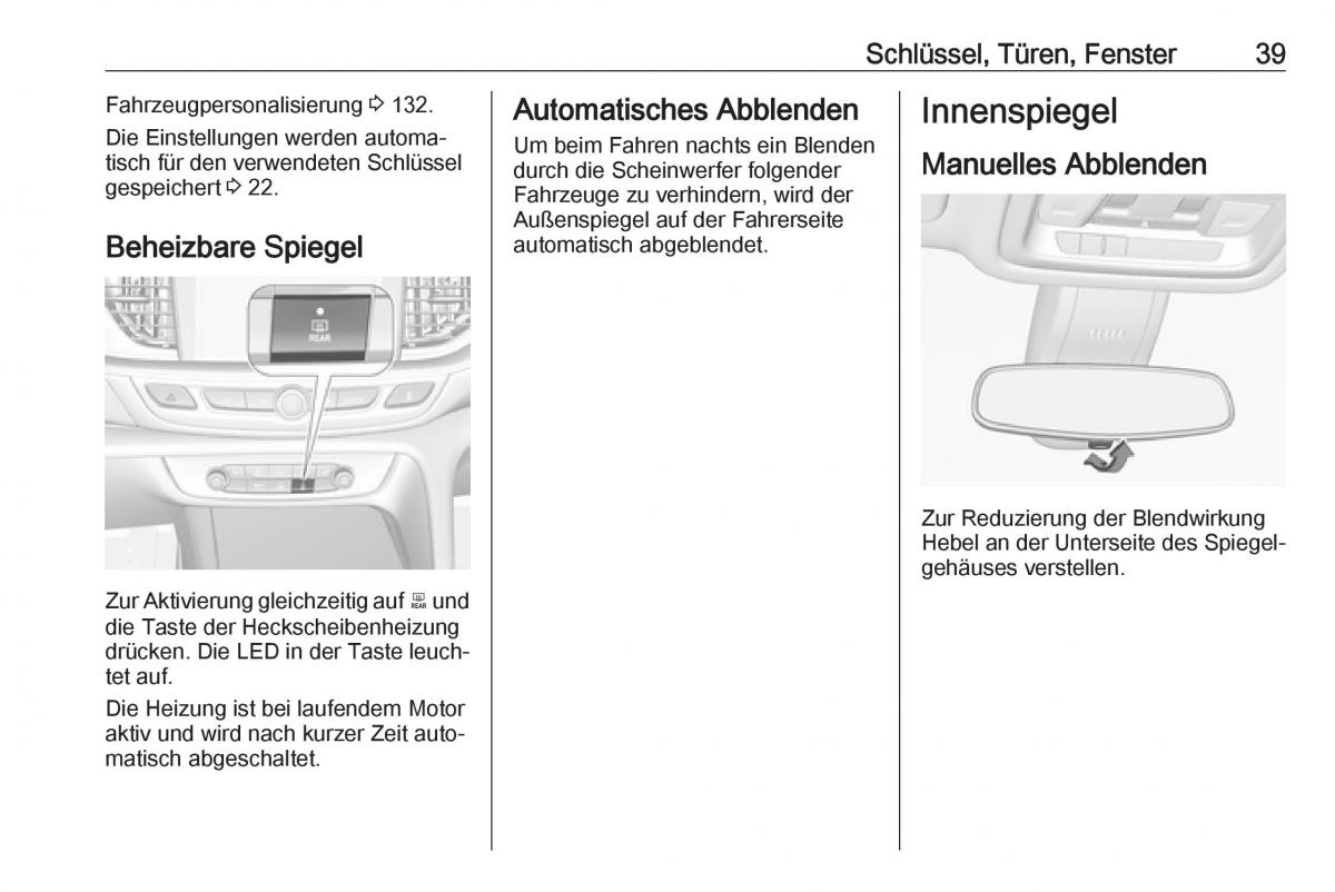 Opel Insignia B Handbuch / page 41