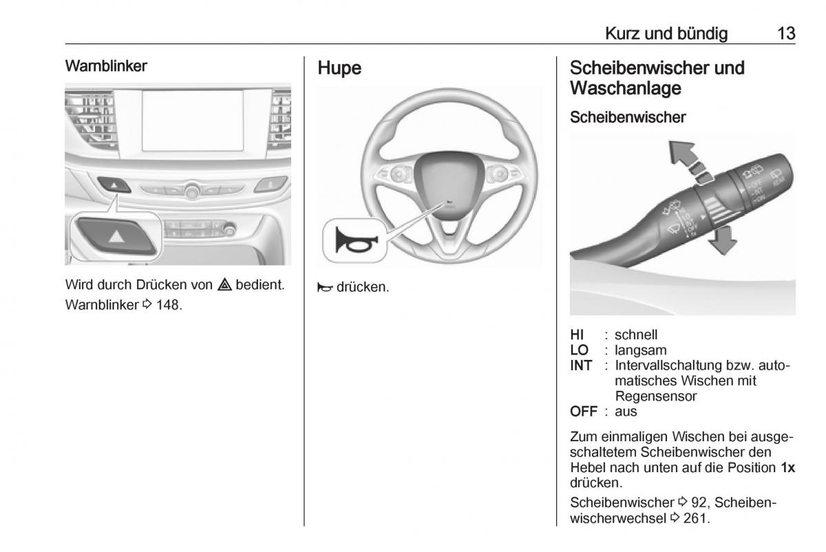 Opel Insignia B Handbuch / page 15