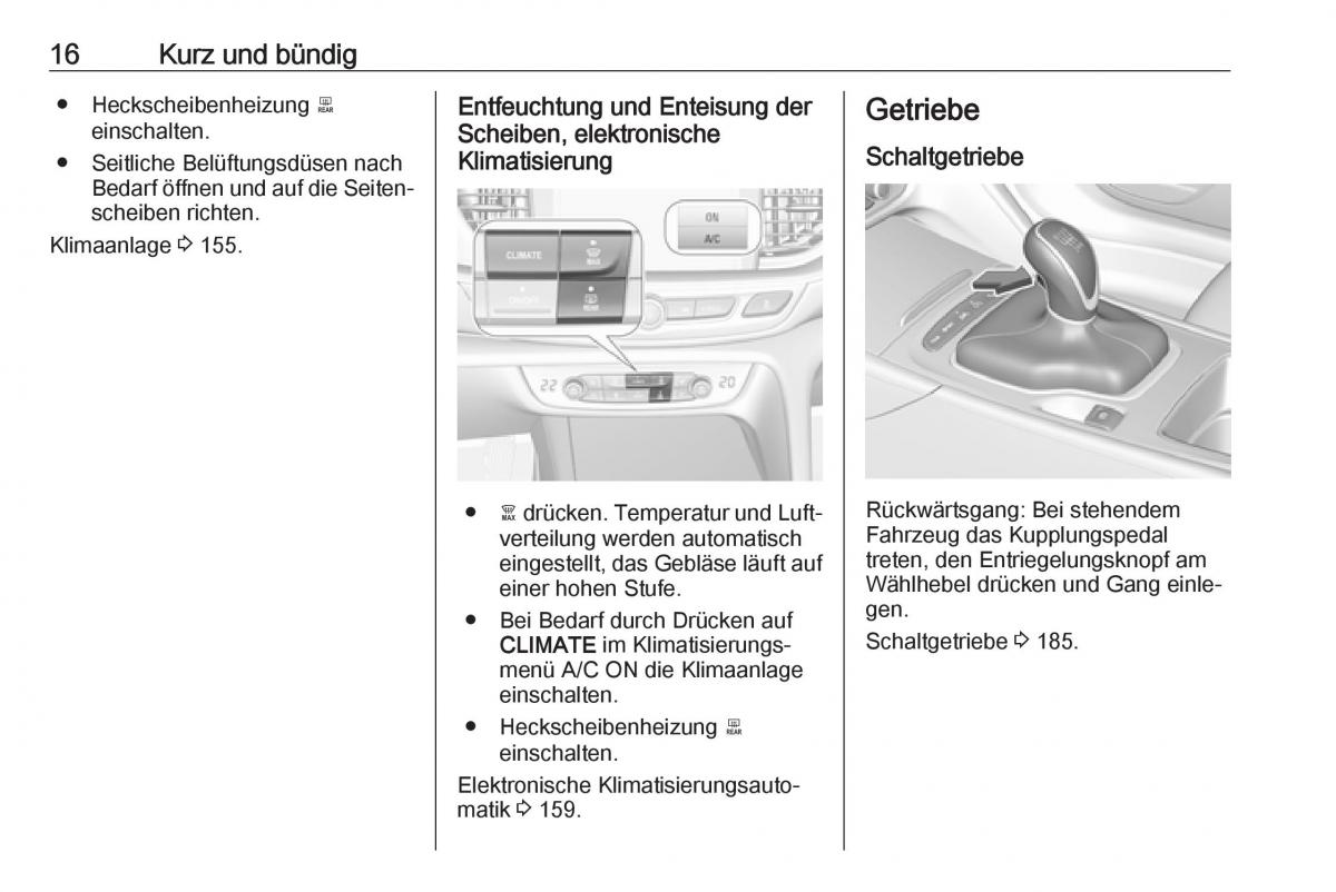 Opel Insignia B Handbuch / page 18