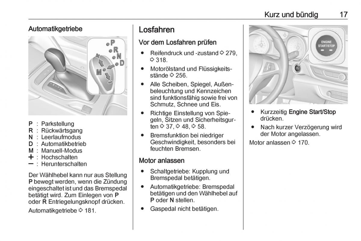 Opel Insignia B Handbuch / page 19