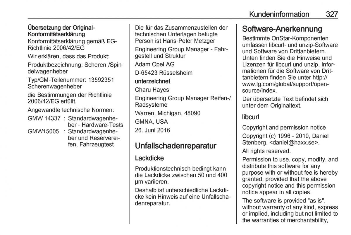 Opel Insignia B Handbuch / page 329