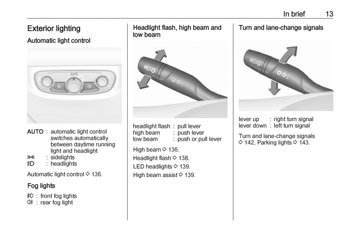 Opel Insignia B owners manual / page 15