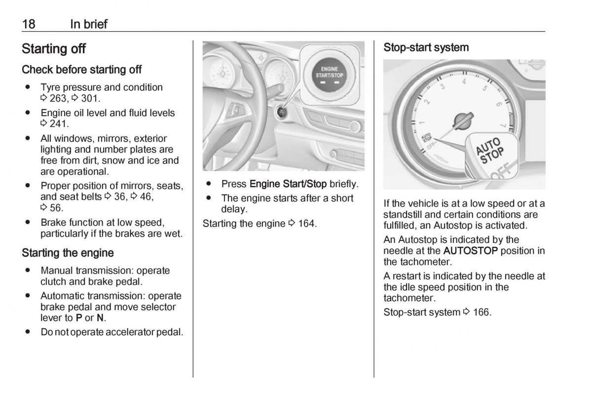 Opel Insignia B owners manual / page 20