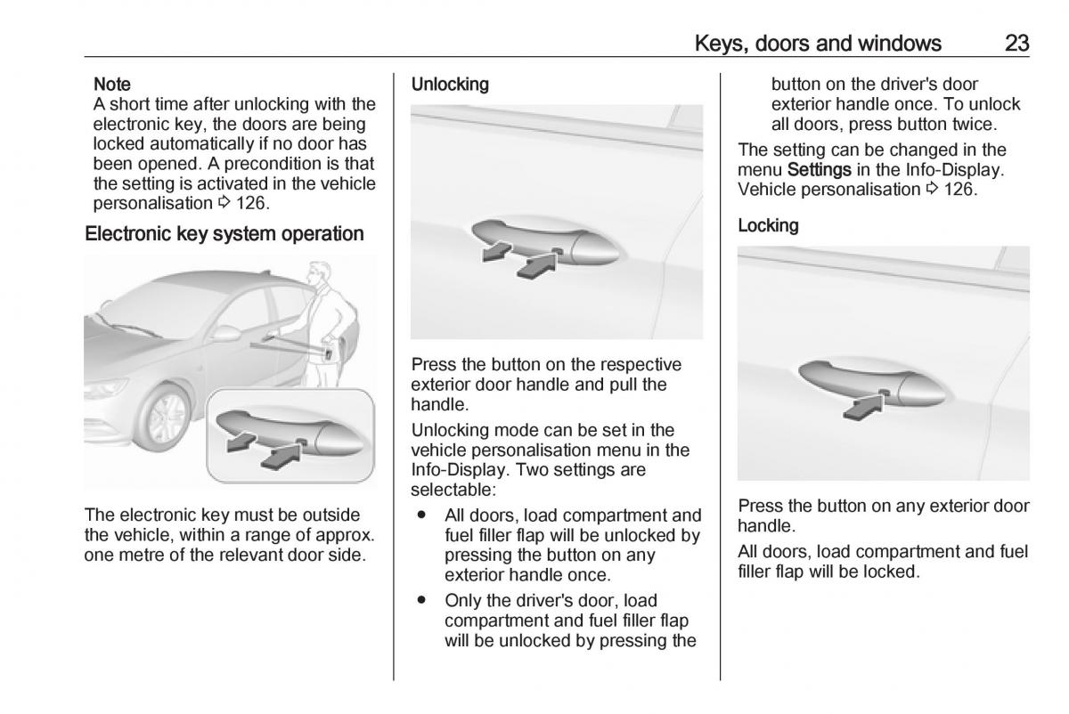 Opel Insignia B owners manual / page 25