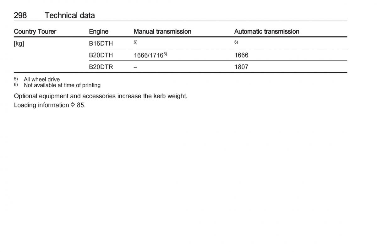 Opel Insignia B owners manual / page 300