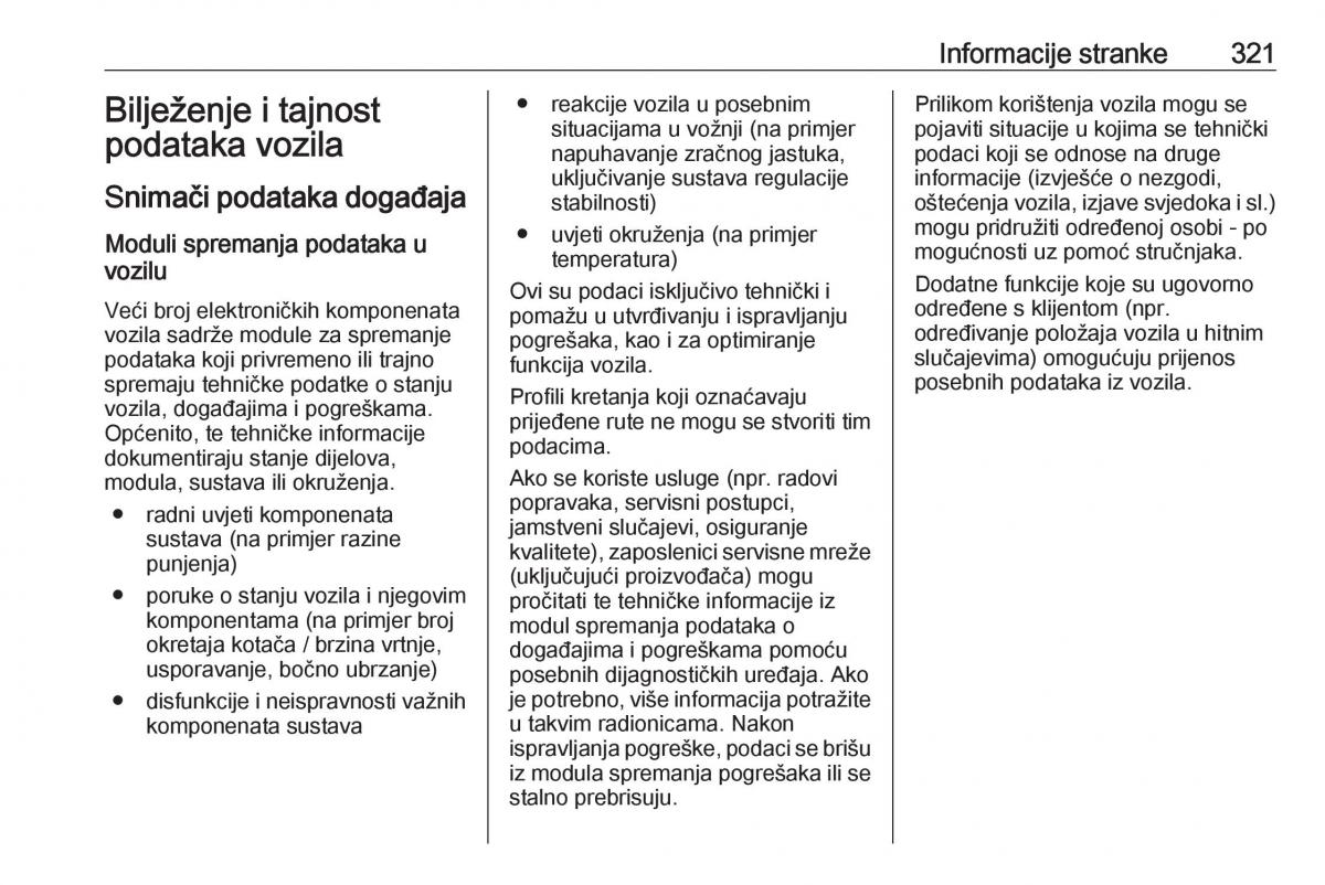 Opel Insignia B vlasnicko uputstvo / page 323