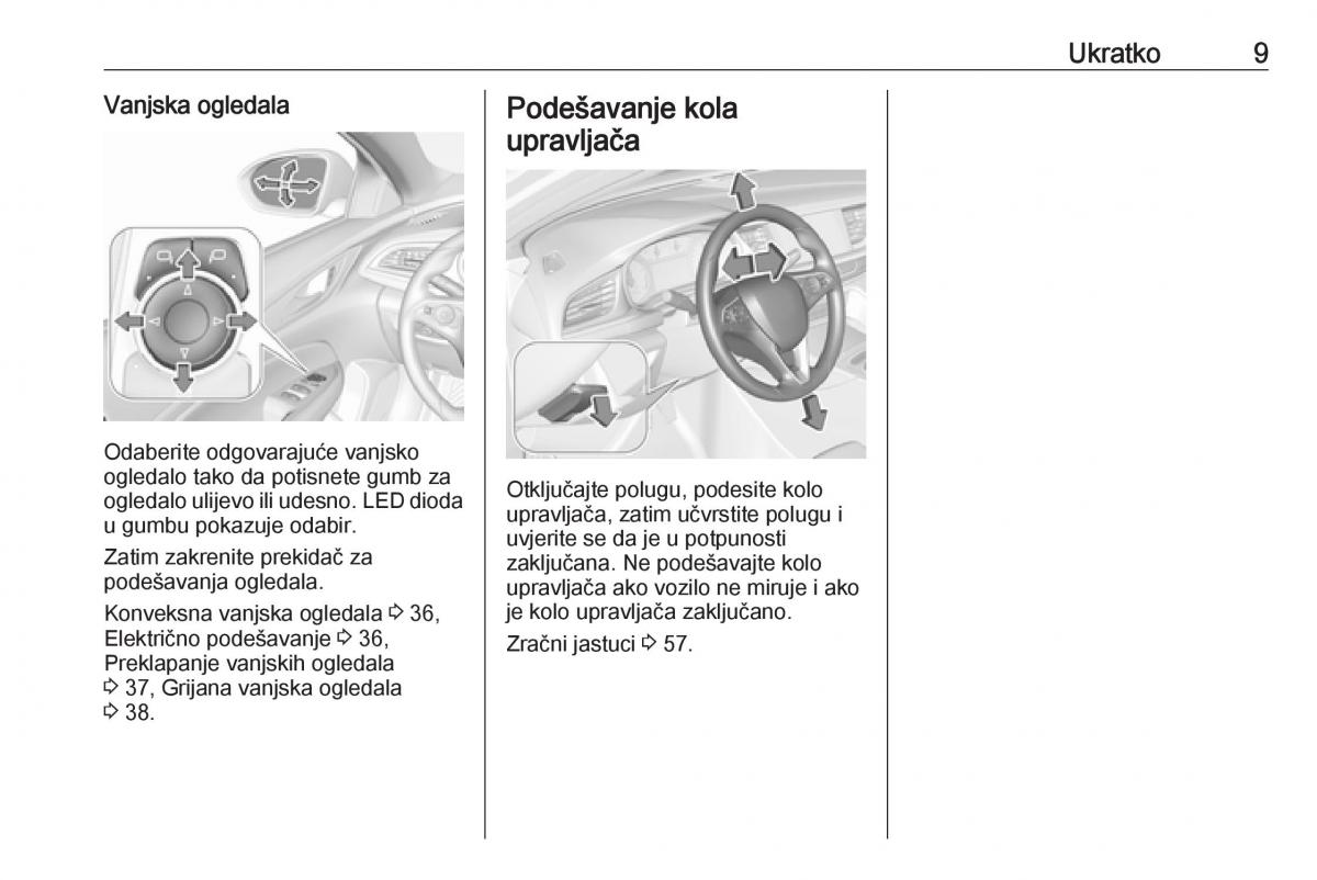 Opel Insignia B vlasnicko uputstvo / page 11