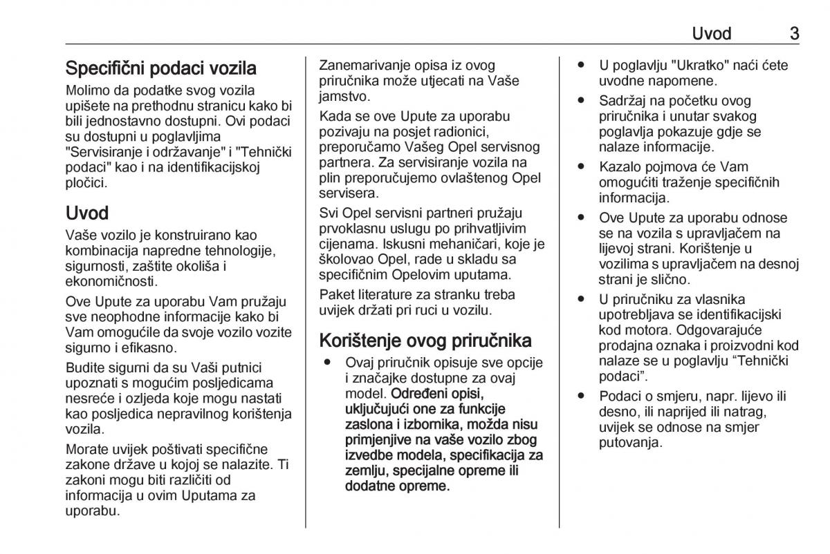 Opel Insignia B vlasnicko uputstvo / page 5
