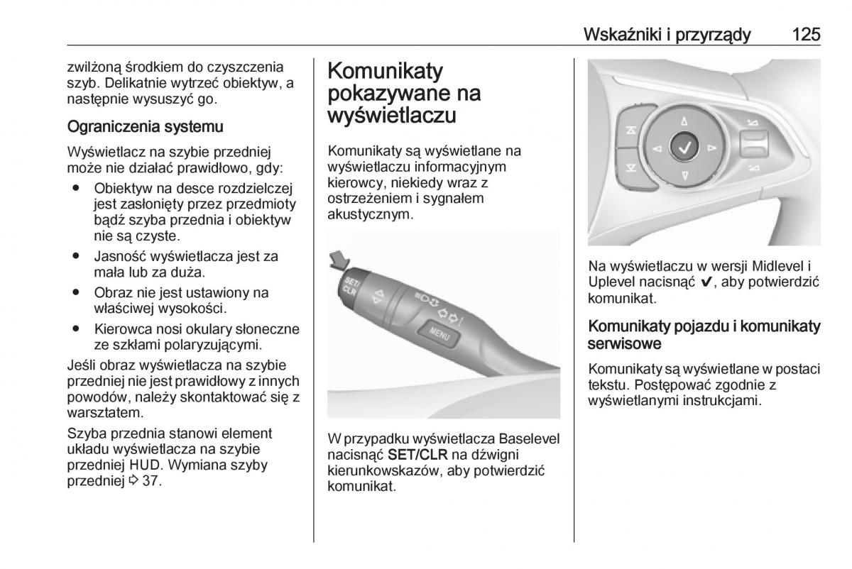 Opel Insignia B instrukcja obslugi / page 127