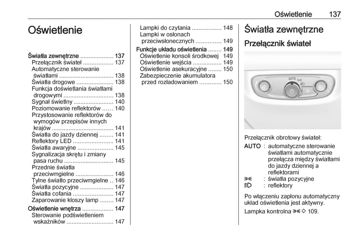 Opel Insignia B instrukcja obslugi / page 139