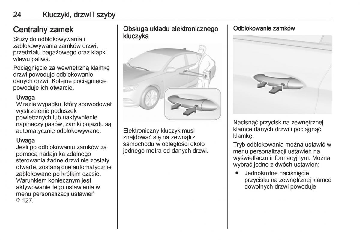 Opel Insignia B instrukcja obslugi / page 26