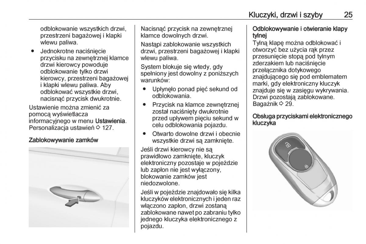 Opel Insignia B instrukcja obslugi / page 27