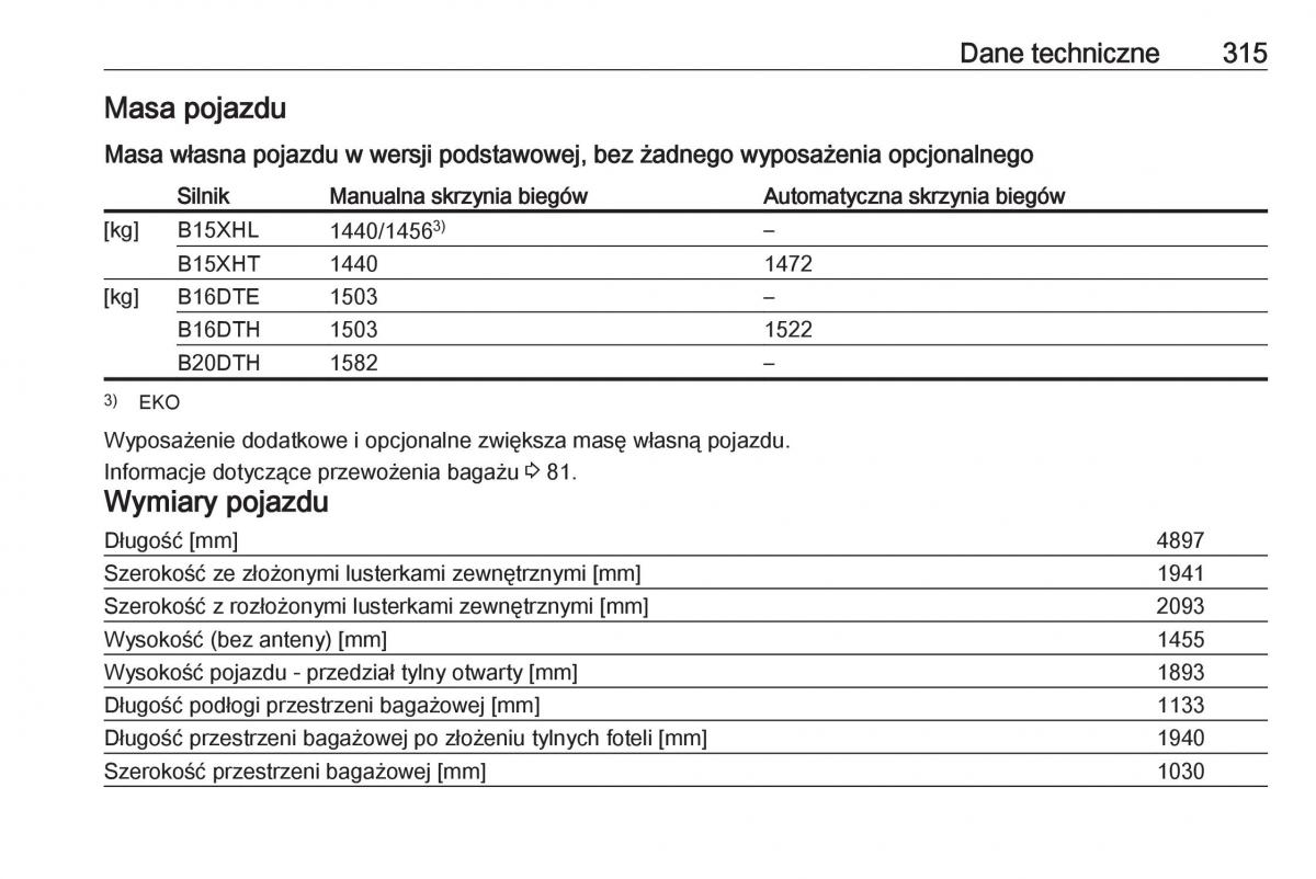 Opel Insignia B instrukcja obslugi / page 317