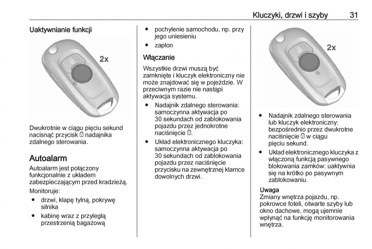 Opel Insignia B instrukcja obslugi / page 33