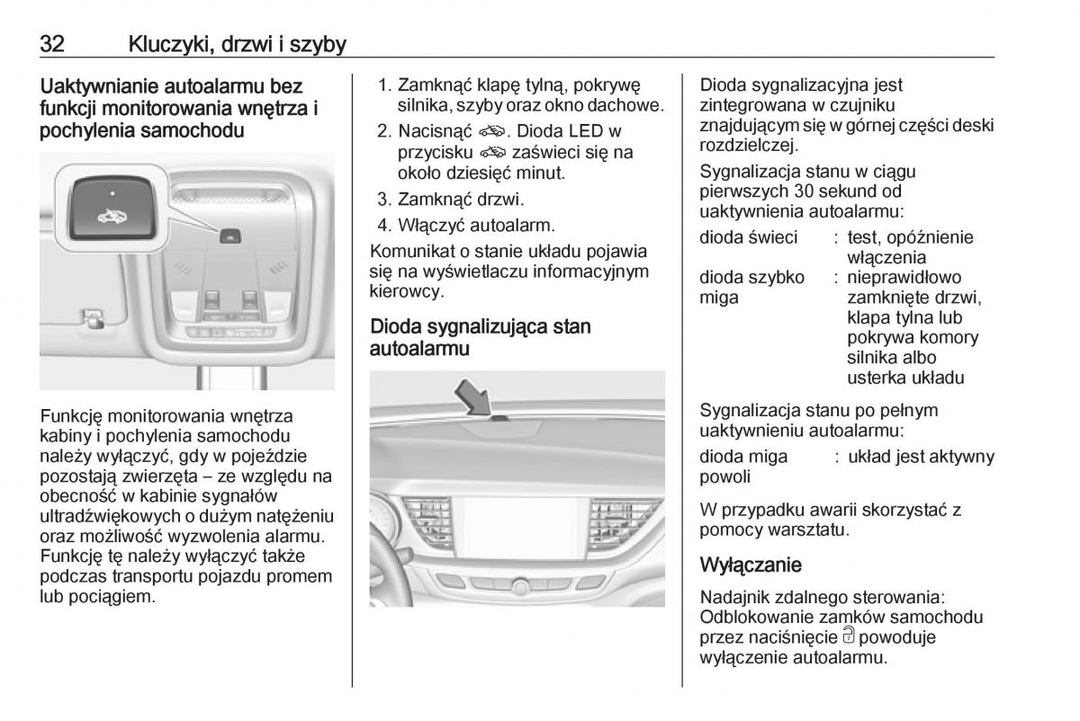 Opel Insignia B instrukcja obslugi / page 34