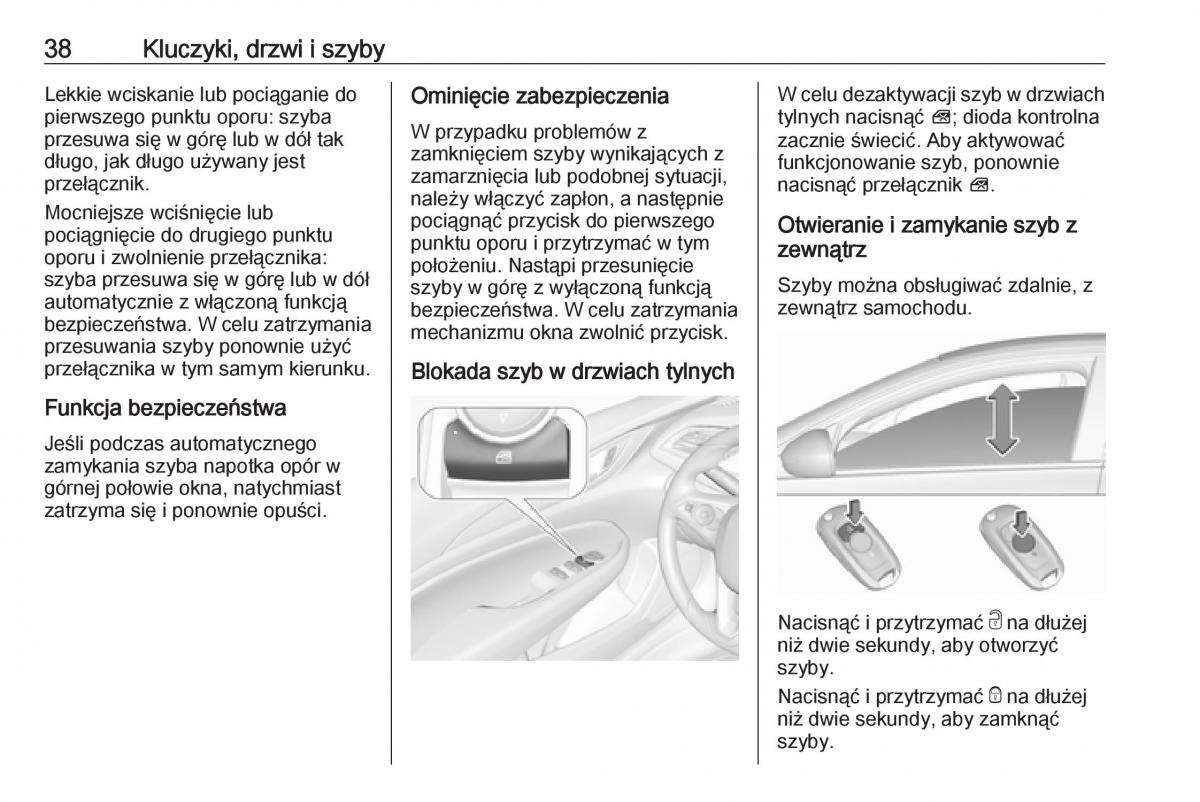 Opel Insignia B instrukcja obslugi / page 40