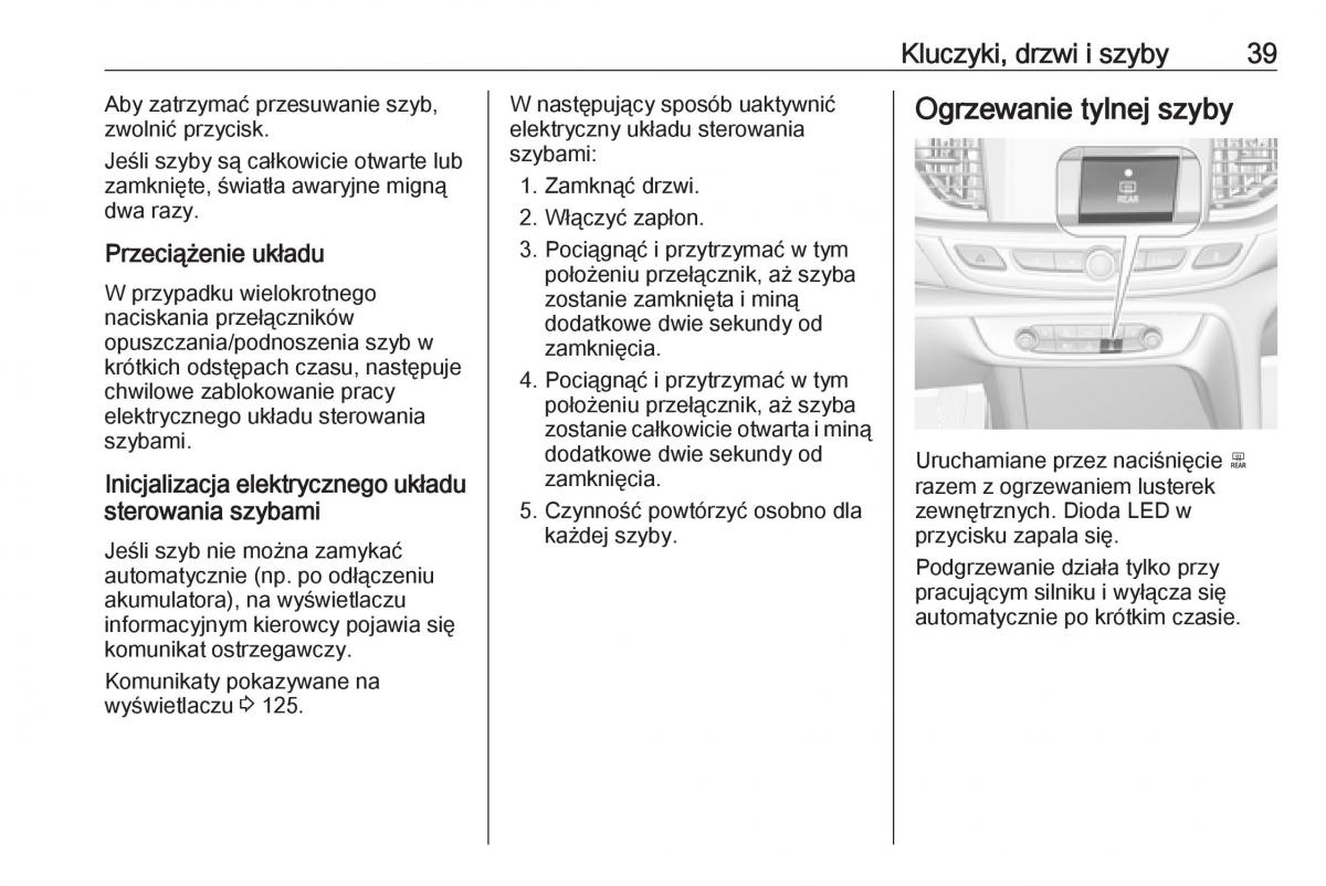 Opel Insignia B instrukcja obslugi / page 41