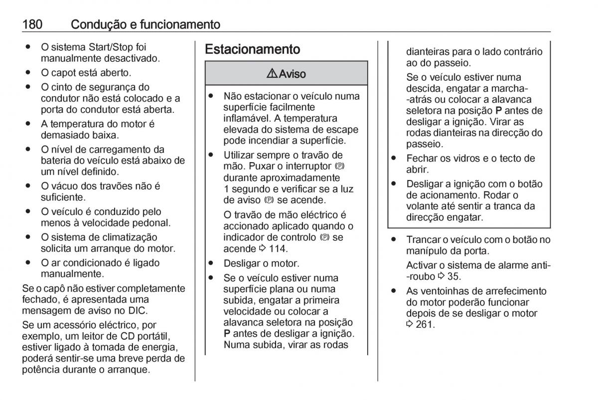 Opel Insignia B manual del propietario / page 182