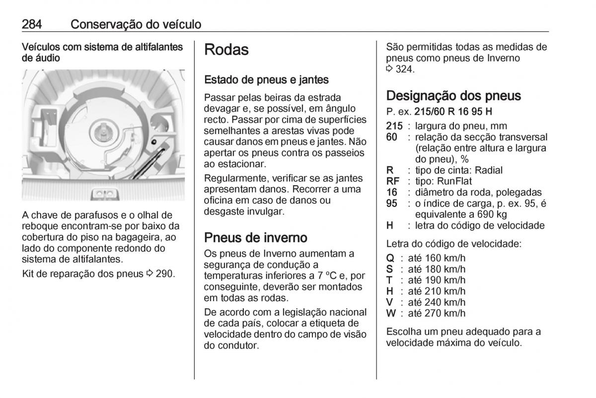 Opel Insignia B manual del propietario / page 286