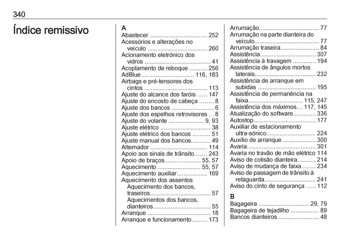 Opel Insignia B manual del propietario / page 342