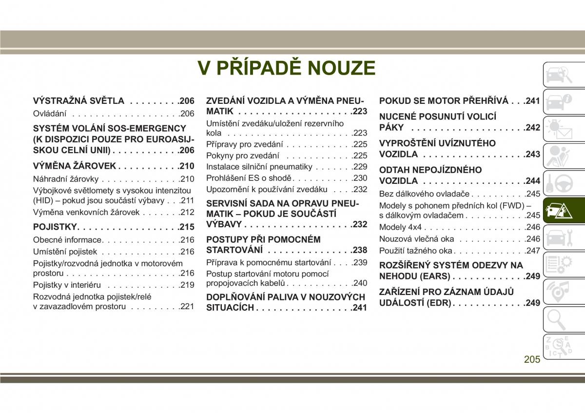 Jeep Compass II 2 navod k obsludze / page 207