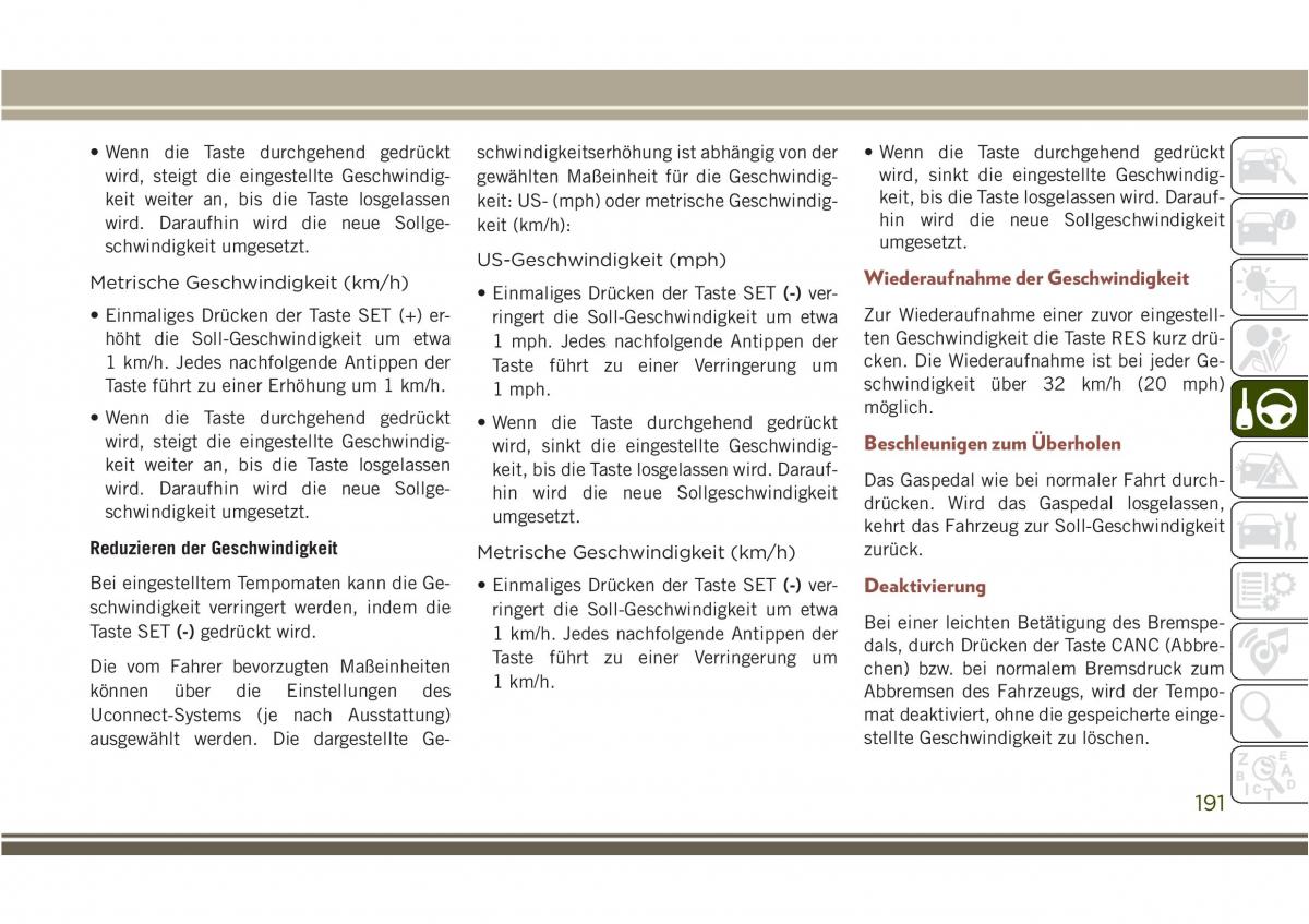 Jeep Compass II 2 Handbuch / page 193