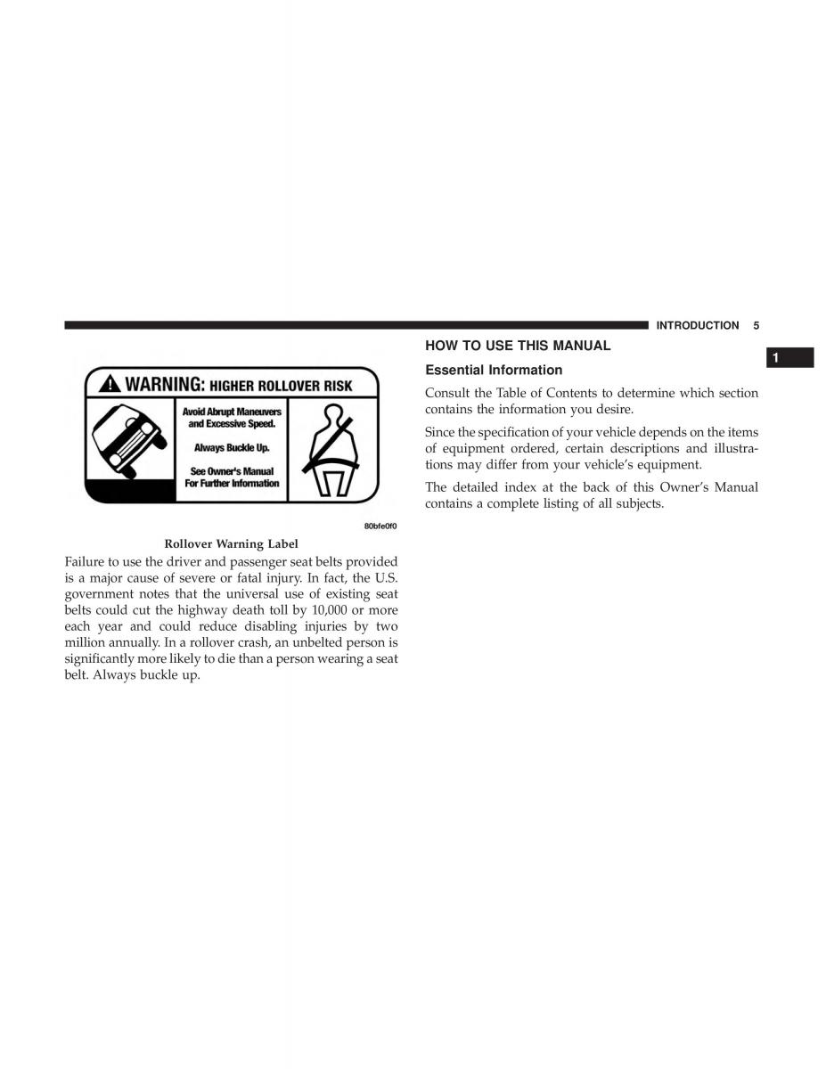 Jeep Compass II 2 owners manual / page 7