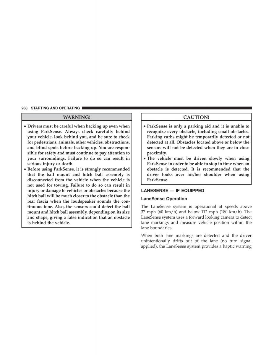 Jeep Compass II 2 owners manual / page 269