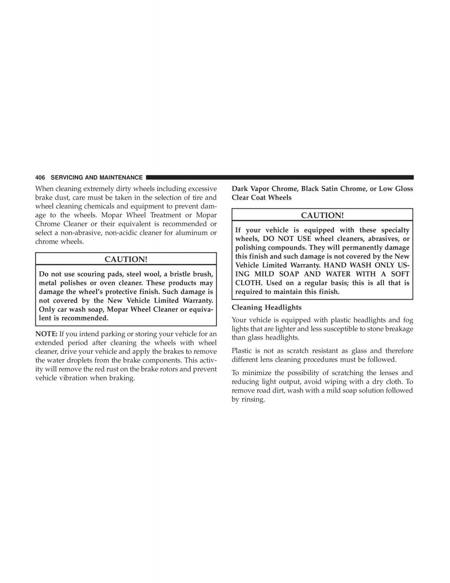 Jeep Compass II 2 owners manual / page 407