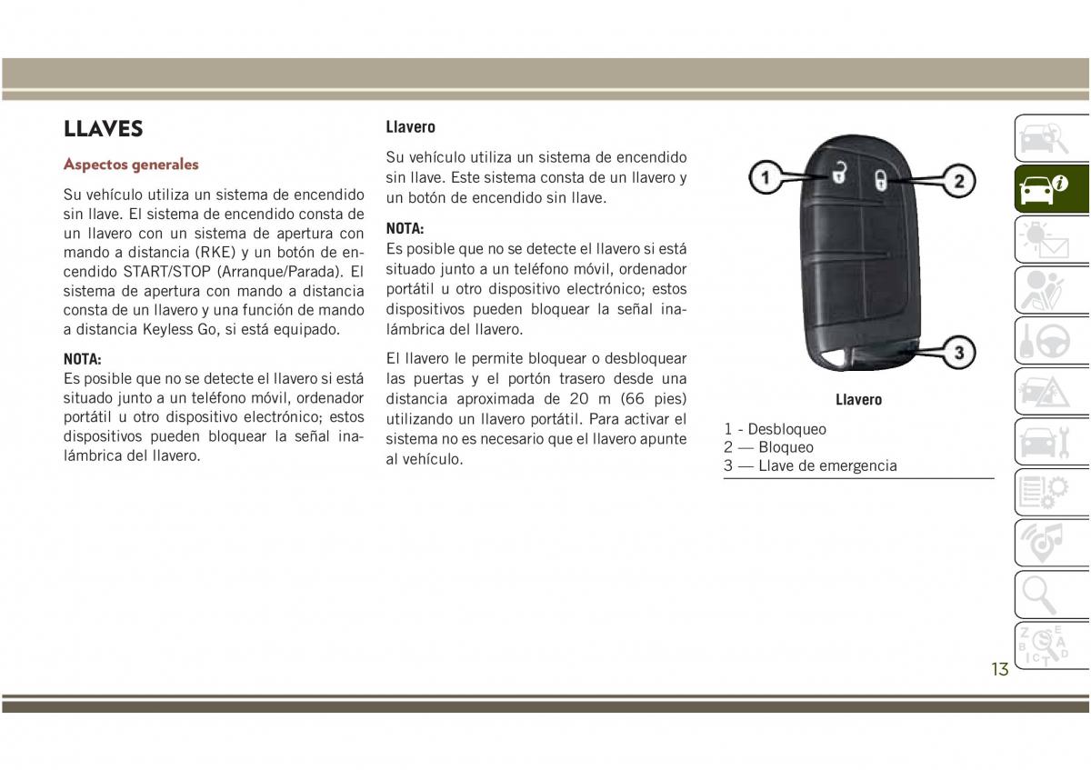 Jeep Compass II 2 manual del propietario / page 15