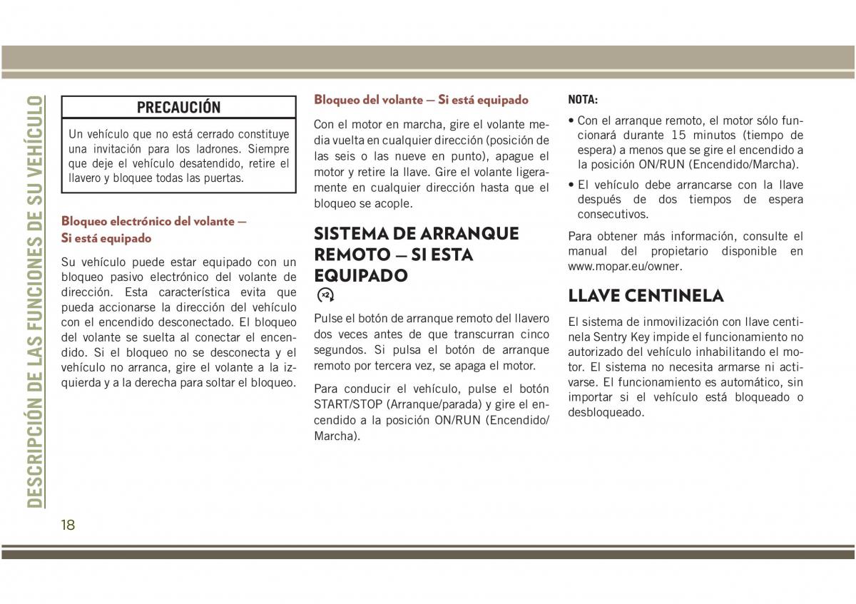 Jeep Compass II 2 manual del propietario / page 20