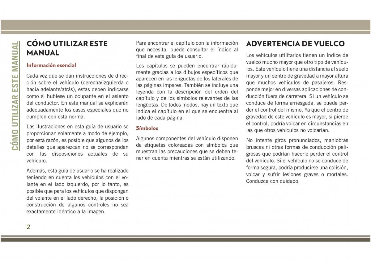 Jeep Compass II 2 manual del propietario / page 4