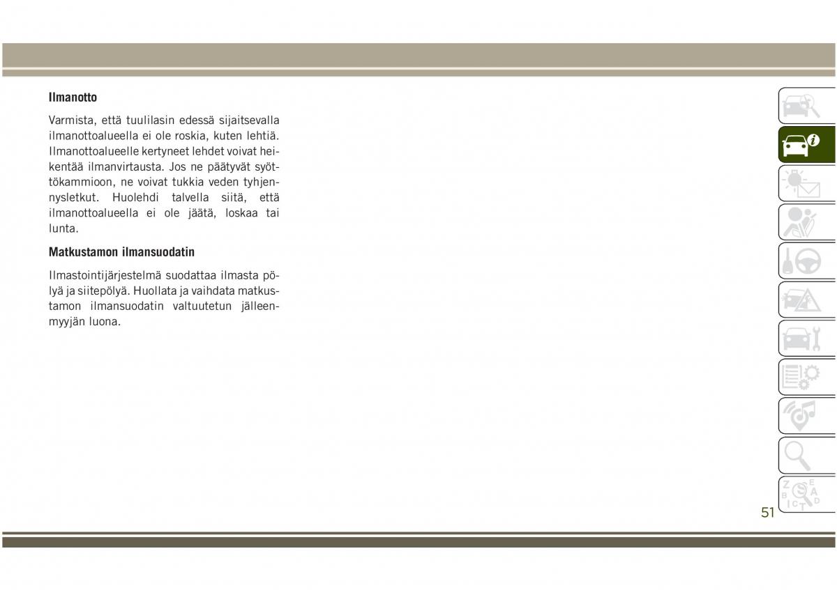 Jeep Compass II 2 omistajan kasikirja / page 53