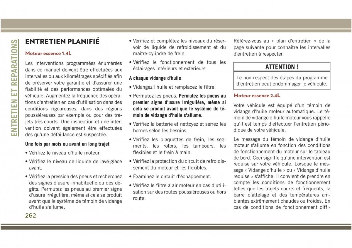 Jeep Compass II 2 manuel du proprietaire / page 264