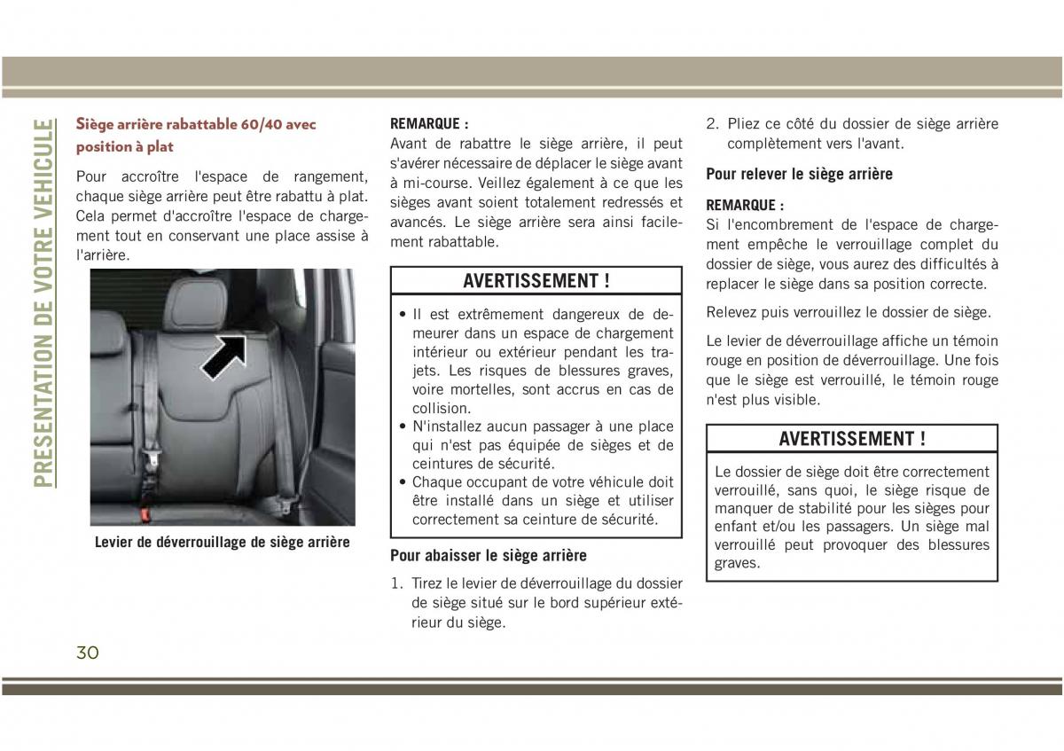 Jeep Compass II 2 manuel du proprietaire / page 32